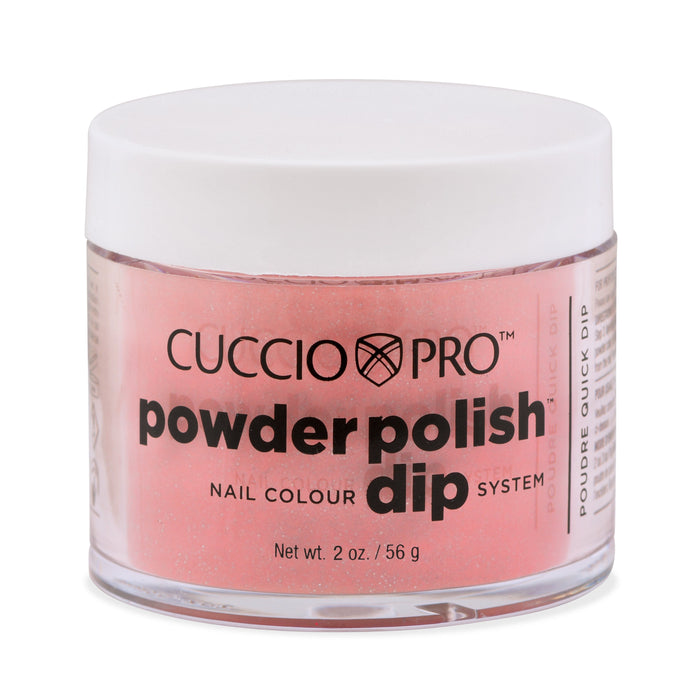 Cuccio Pro - Salmon with Silver Mica Dip Powder 1.6oz