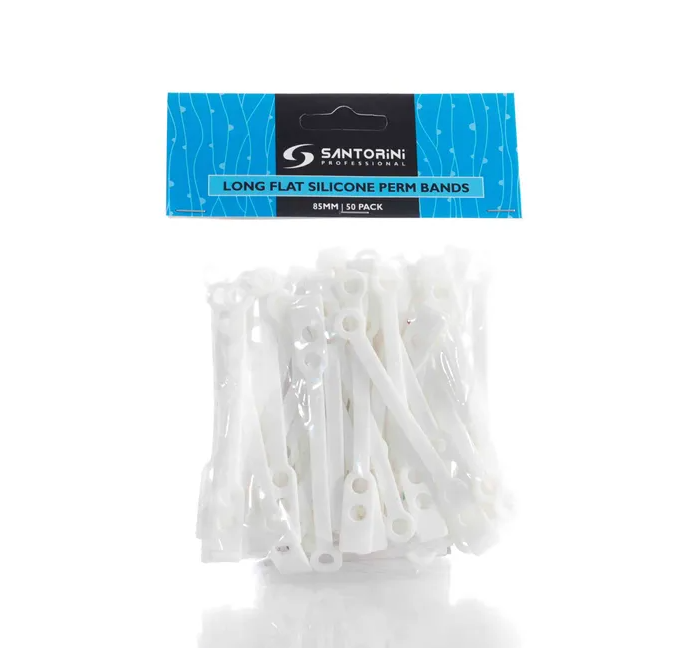 Santorini - Silicon Flat Perm Rubbers 50pk