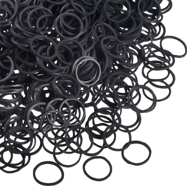 Snag Free Black Small Hair Ties 500pk