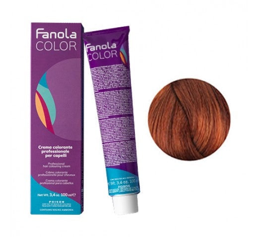 Fanola Permanent Colour 7.43 Medium Copper Golden Blonde 100ml