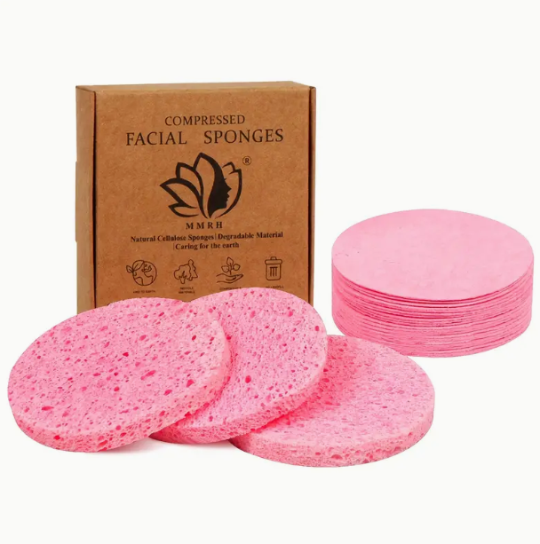 Compressed Facial Sponges 20pk - Pink