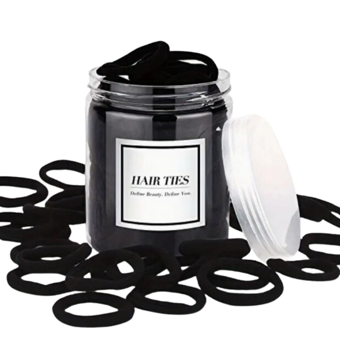 Tube Hair Ties 50pc / Black