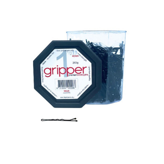 Gripper - BLACK Small Bobby Pins 40mm