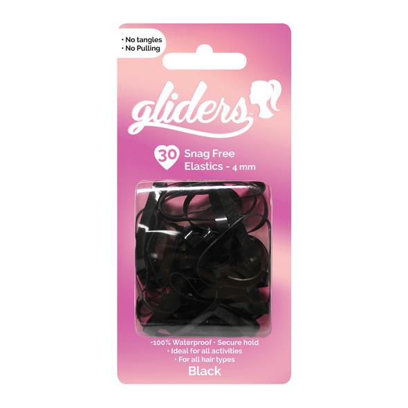 Freestyle - Metal Free Hair Ties 4pc / Black