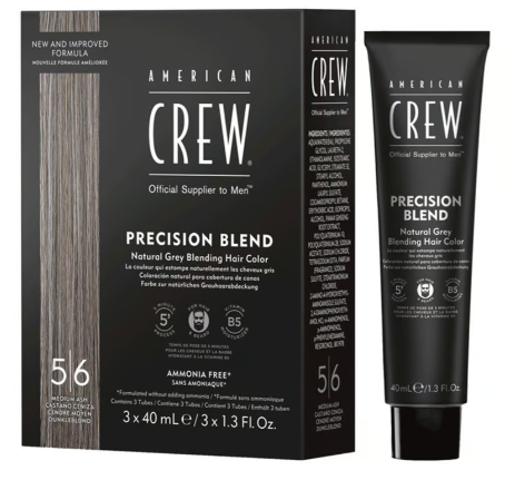 American Crew - Precision Blend Shades - Color 5/6  Medium Ash 3x40ml