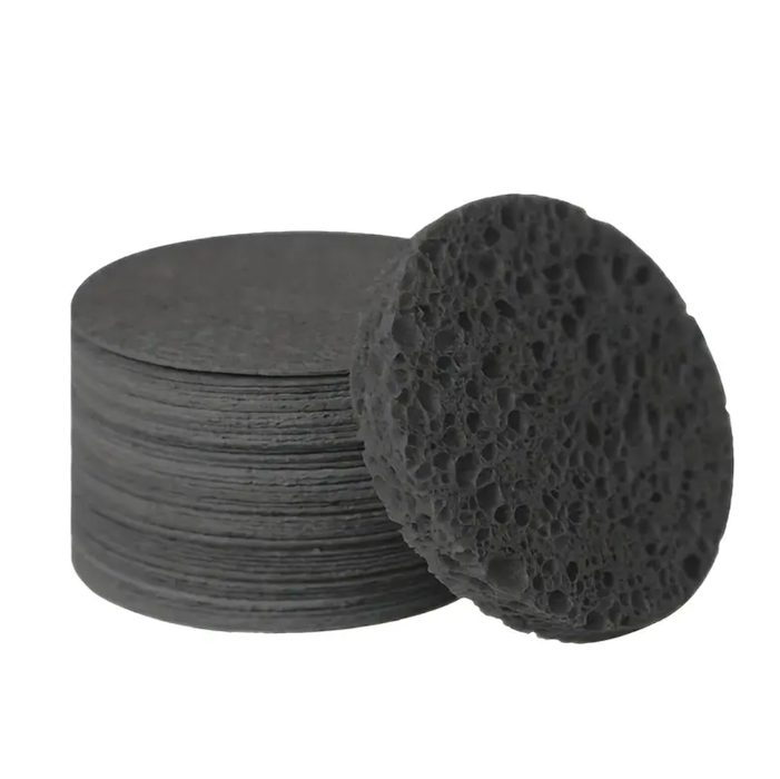 Compressed Facial Sponges 20pk - Black