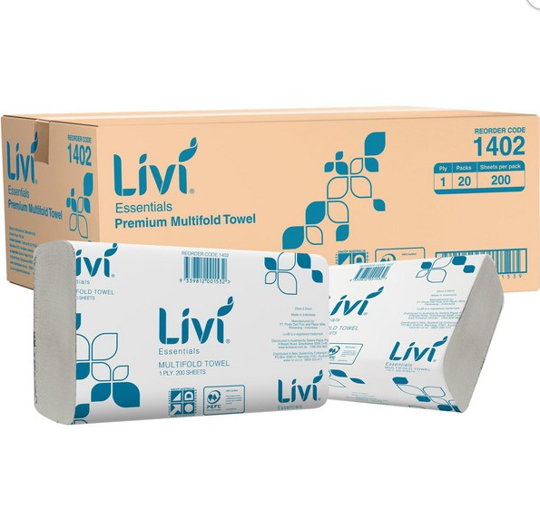 Livi - Premium Slimfold Towel 200 Sheets