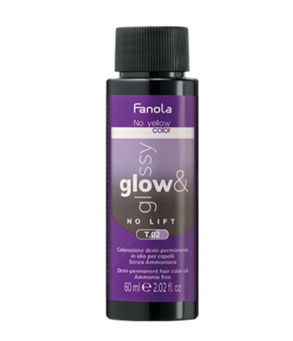 Fanola No Yellow Glow & Glossy Oil Intense Ash Toner T.02 60ml