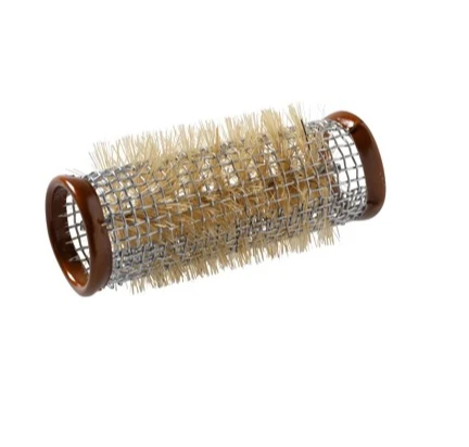 Metal Brush Rollers Brown 24mm 12 Pack