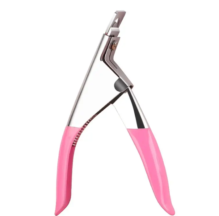 Nail Clippers - Straight Edge Manicure Cutter Pink