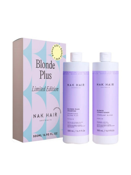 NAK Blonde Plus 500ml Duo - Shampoo & Conditioner 500ml