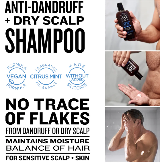 American Crew - Anti-Danfruff + Dry Scalp Shampoo 250ml