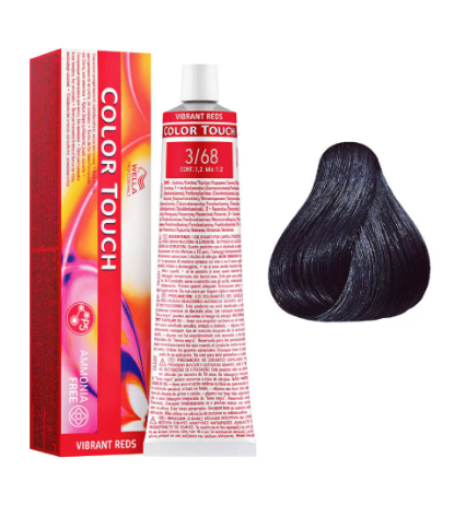 Wella Colour Touch - 3/68 Dark Brown Violet Pearl 60g **