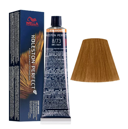 Wella Koleston Perfect - 8/73 Light Blonde Brown Gold **