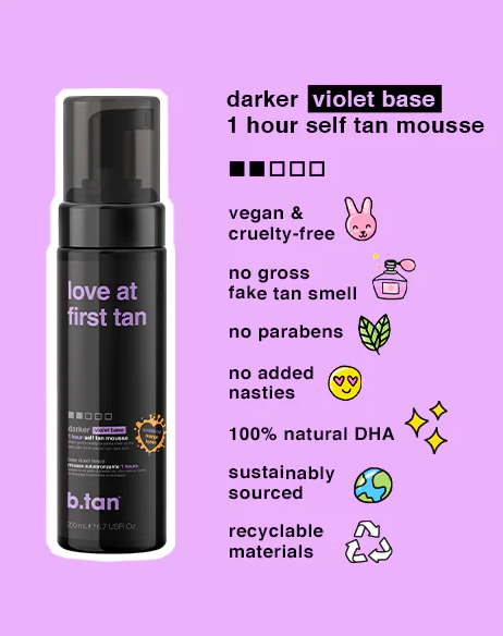 b.tan - love at first tan - self tan mousse 200ml