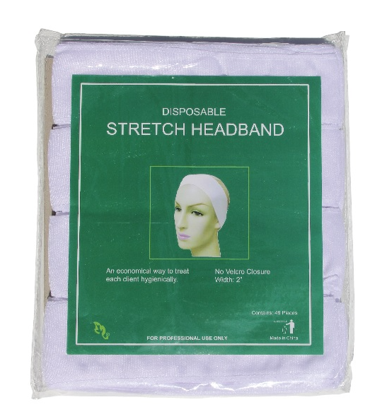 Disposable Headband Poly Cotton 48pk