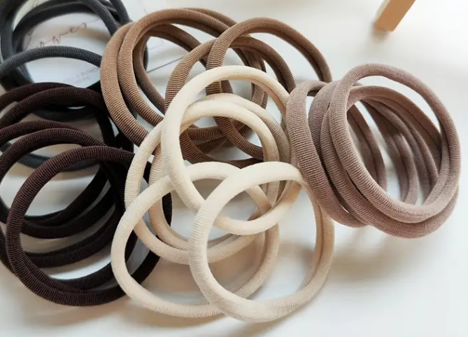 Soft and Gentle Hair Ties- Neutral 25pk