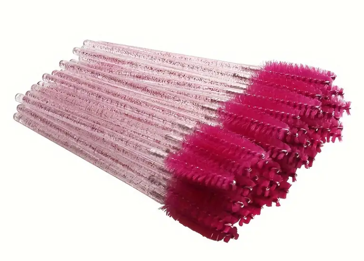 Disposable Mascara Wands 50 Pack- Pink