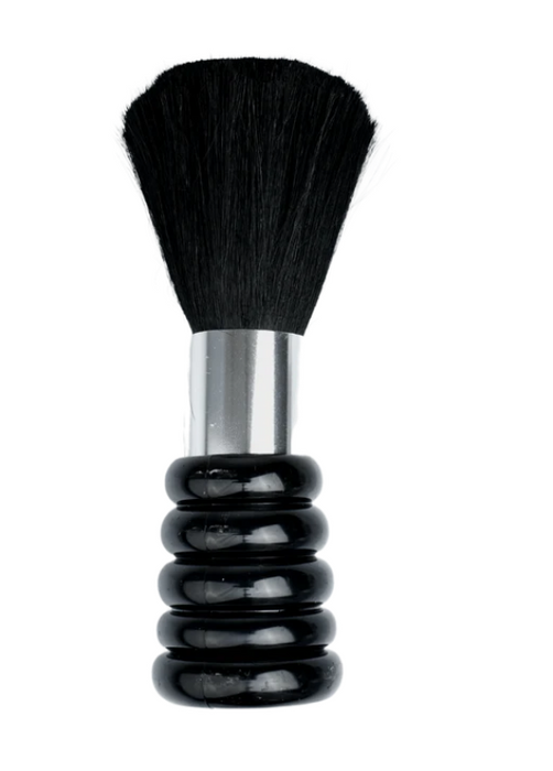 Neck Brush Silver/Black Spiral Handle