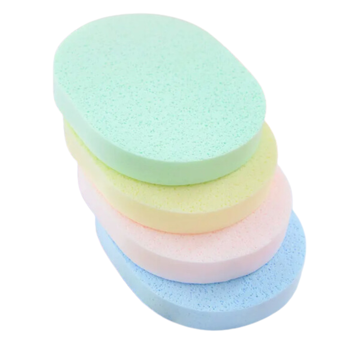 Facial Sponge Large 4 Pk - Multi Colour