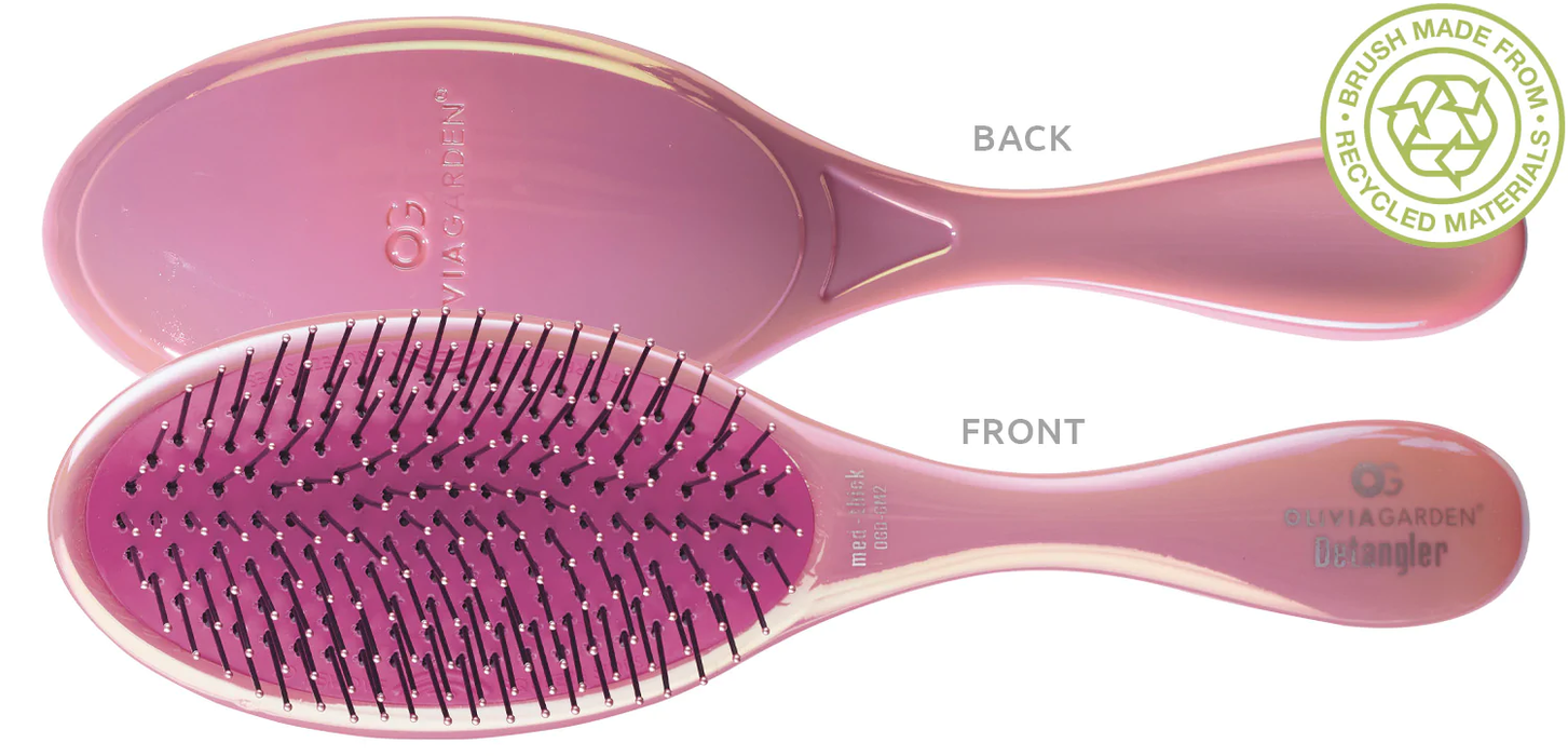 Olivia Garden - Pink Med-Thick Detangler